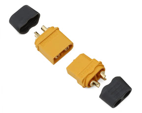 Samix XT60 Connectors w/Wire Covers (1 Male/1 Female) - SAMCXT60H-001 - SAMCXT60H-001