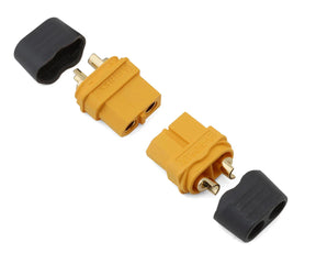 Samix XT60 Connectors w/Wire Covers (2 Female) - SAMCXT60H-002F - SAMCXT60H-002F