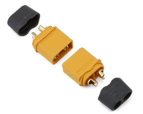 Samix XT60 Connectors w/Wire Covers (2 Male) - SAMCXT60H-002M - SAMCXT60H-002M