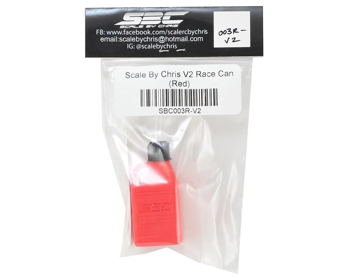 Scale By Chris V2 Race Can (Red) - SBC003R-V2