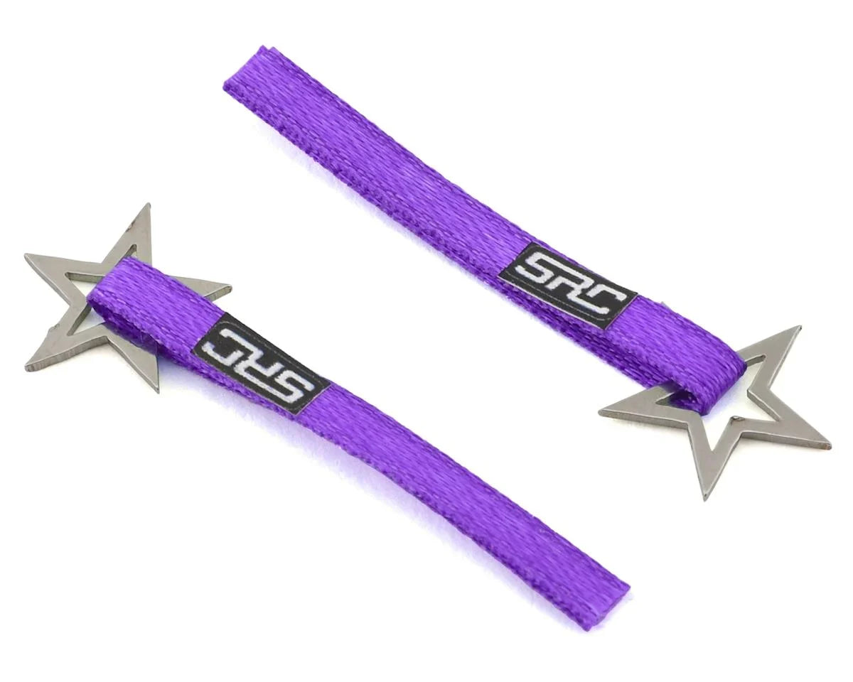 Sideways RC Scale Drift Nylon Tow Strap w/Star Hook (Blue) (2) - SDW-TSL-STARH-BL
