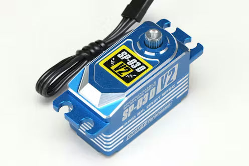 Yokomo SP-03D Version 2 Drift Brushless Steering Servo (Blue)