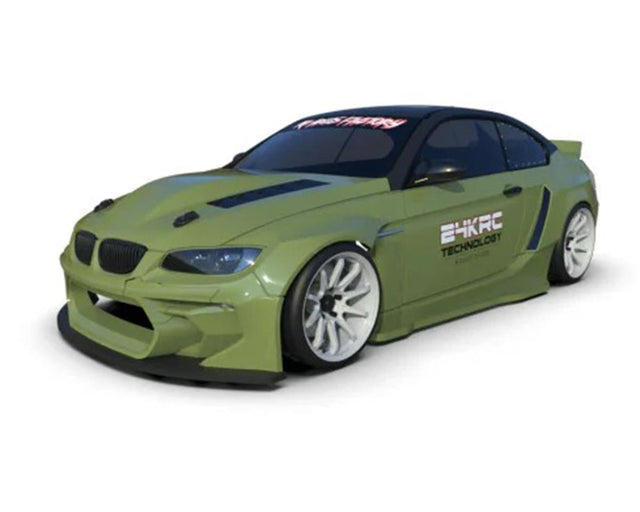 24K RC Technology HGK E92 M3 Eurofighter 1/10 Drift Body (260mm Wheelbase) (Clear)