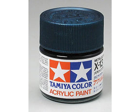 Tamiya X-13 Metallic Blue Acrylic Paint (23ml) - TAM81013