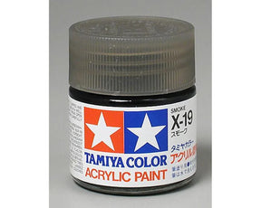 Tamiya X-19 Smoke Acrylic Paint (23ml) - TAM81019