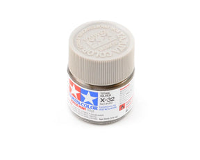 Tamiya X-32 Metallic Titan Silver Acrylic Paint (10ml) - TAM81532