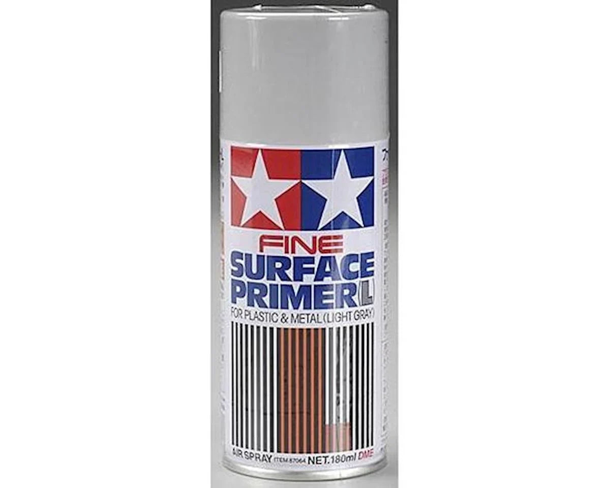 Tamiya Light Grey Fine Surface Primer Spray Paint (180ml) - TAM87064
