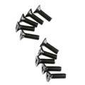 AXA695 Flat Head M3x10mm Black Oxide (10)
