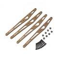 AX31264 Lower Link Plate Set Aluminum Yeti XL (4) - AXIC3264