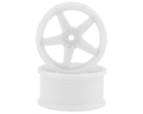 Topline N Model V3 Super High Traction Drift Wheels (White) (2) (5mm Offset) w/12mm Hex - TDW-055WH