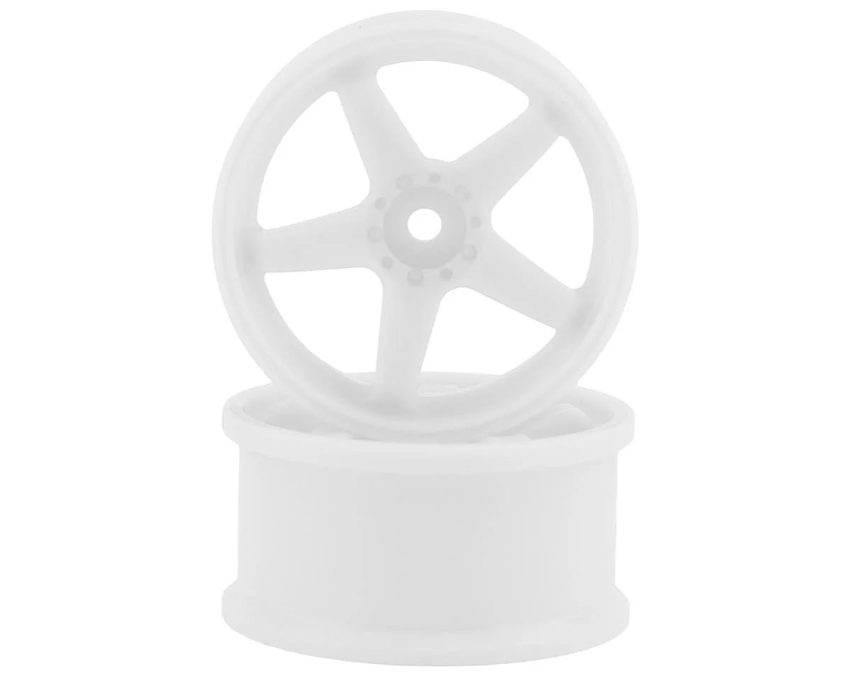 Topline N Model V3 Super High Traction Drift Wheels (White) (2) (5mm Offset) w/12mm Hex - TDW-055WH