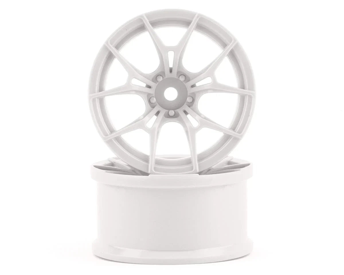 Topline FX Sport Multi-Spoke Drift Wheels (White) (2) (8mm Offset) w/12mm Hex - TDW-088WH