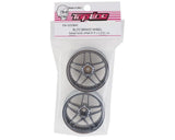 Topline Blitz BRW03 5-Split Spoke Drift Wheels (Matte Chrome) (2) (8mm Offset) w/12mm Hex