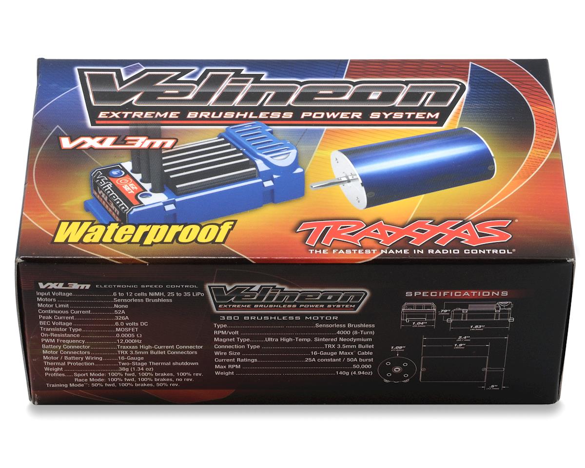 Traxxas - Velineon® VXL-3M Waterproof 1/16 Scale Brushless Power System (4000Kv)