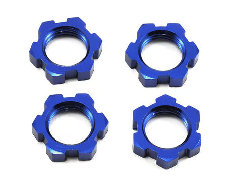 Traxxas Sledge/X-Maxx/E-Revo VXL 17mm Splined Wheel Nut (Blue) (4)
