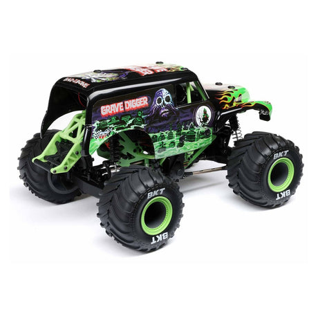 1/18 Mini LMT Grave Digger 2S 4X4 RTR Brushed Monster Truck (Battery & Charger Included), Green