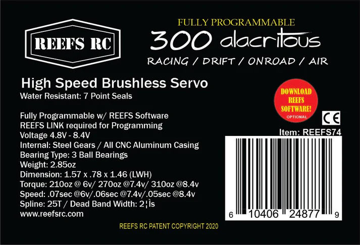 REEFS - 300 Alacritous Brushless Servo