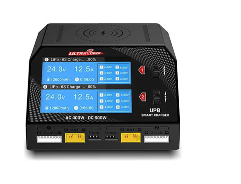 Ultra Power Technology - UP8 AC 400W / DC 600W 16A x2 Dual Channel Output 1-6S Battery Charger/Discharger/Balancer/Tester - UPTUP8