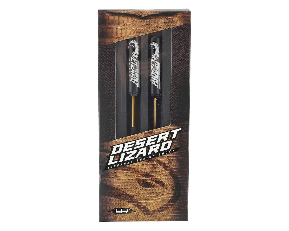 Yeah Racing 100mm Desert Lizard Two Stage Internal Spring Shock (2) (Black) - YEA-DDL-100BK