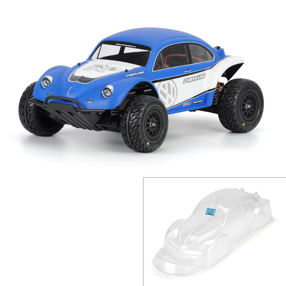 1/10 VW Full Fender Baja Bug Clear Body: Short Course - PRO323863