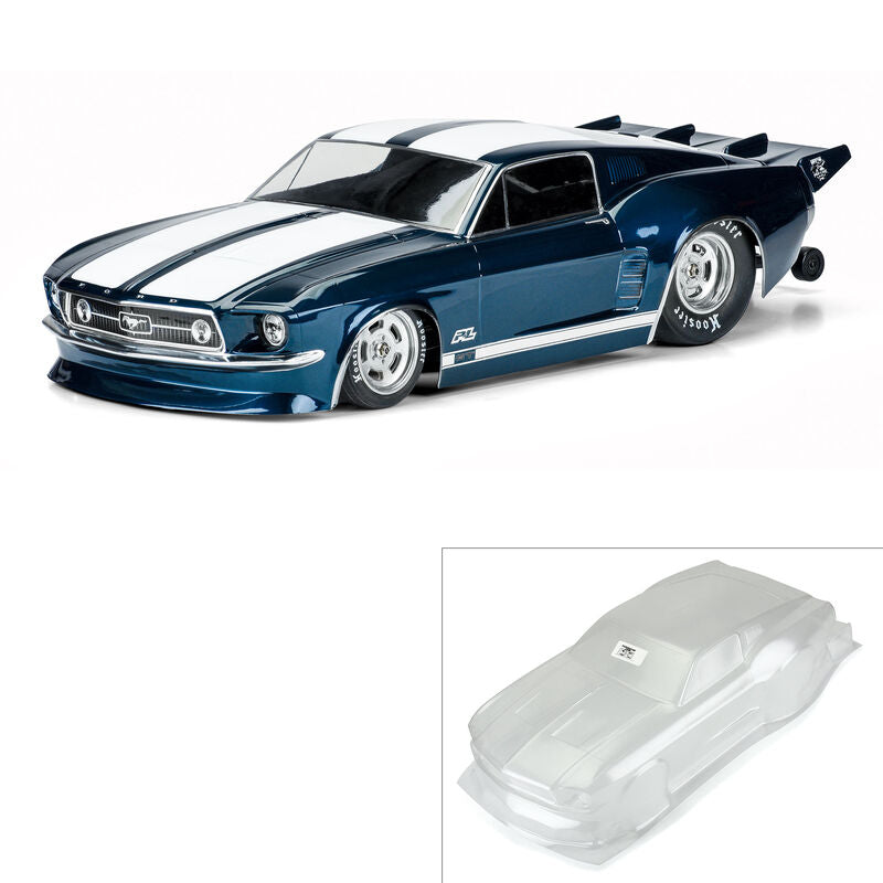 1/10 1967 Ford Mustang Clear Body: Drag Car - PRO357300