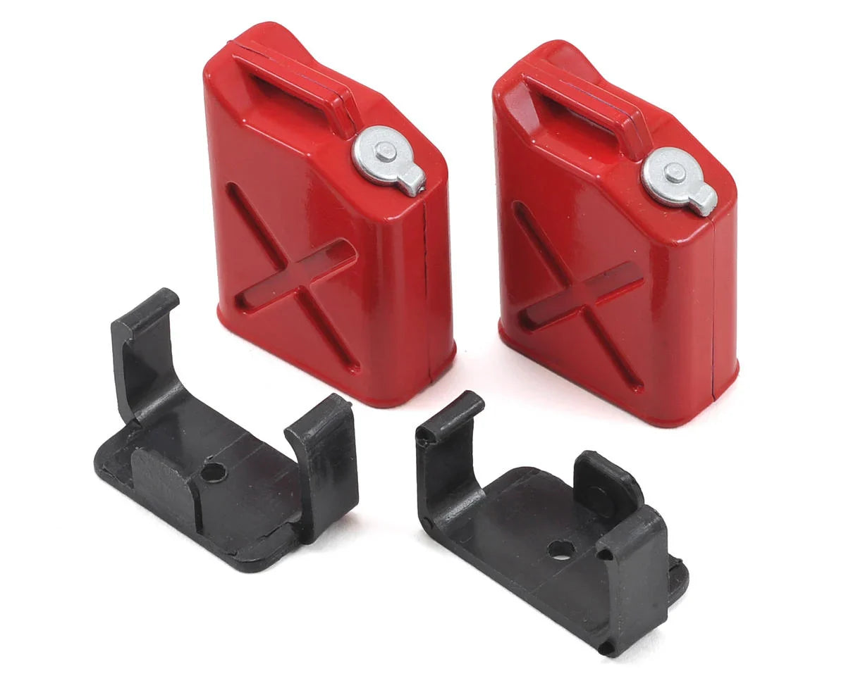 Yeah Racing 1/10 Crawler Scale "Jerry Can" Accessory Set (Fuel Cans) (Red) - YEA-YA-0355