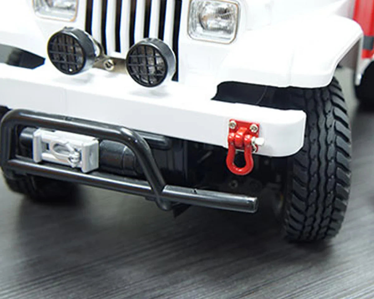 Yeah Racing 1/10 Crawler Scale Heavy Duty Shackle w/Mounting Bracket (Red) (2) - YEA-YA-0358