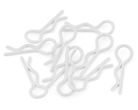 Yeah Racing Body Clips (White) (10) (1/10 or 1/8 Scale) - YEA-YA-0594WT