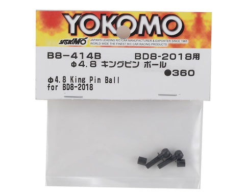 Yokomo BD8 2018 F4.8mm King Pin Ball Set - YOKB8-414BA