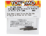 Yokomo 23mm Rod End Adapter (2) (Narrow Steering) - YOKD-155-23AA