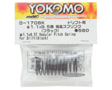 Yokomo 32mm Regular Pitch Drift Spring (Black) (2) (1.1x9.5 Coils)
