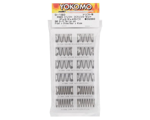 Yokomo Rwd Drift Spring Set (6) (2 Front, 4 Rear) - YOKD-180A