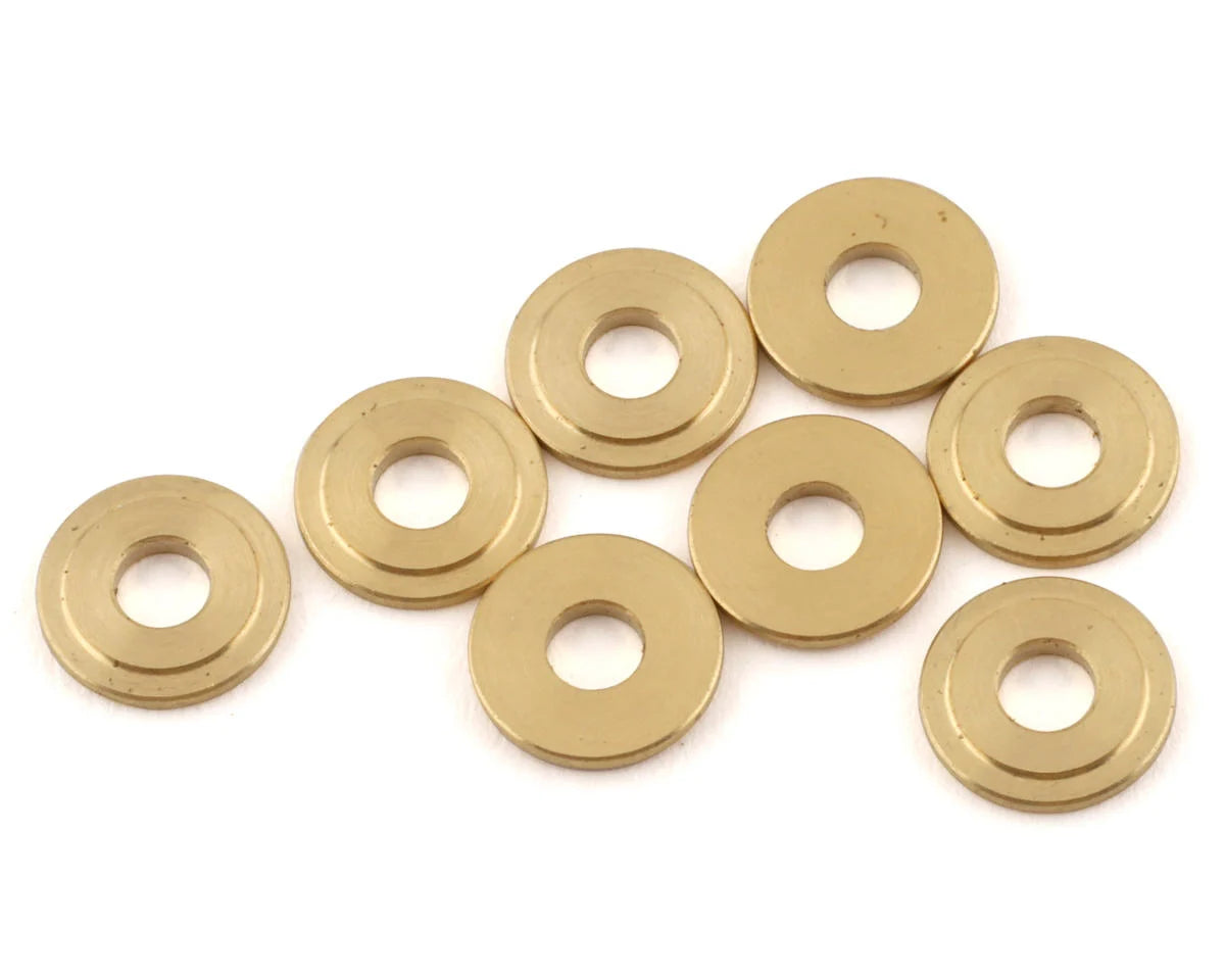 Yokomo 3×8x1mm CNC-Machined Brass Spacers (8) - YOKZC-B3810