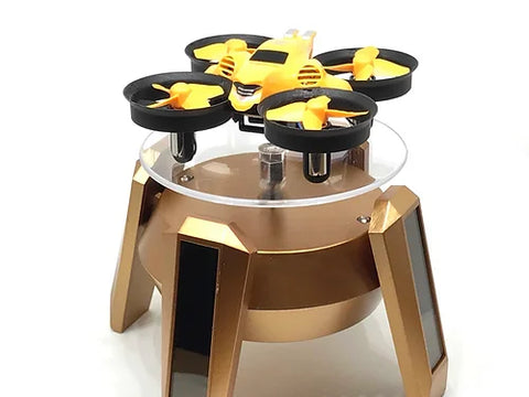 Solar Display Stand for Mini Drones (Color :Gold)