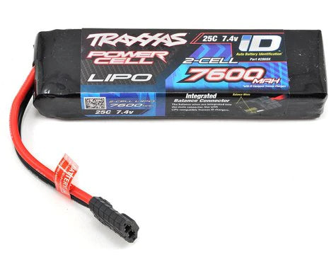 Traxxas 2S 7.4V 7600mAh 25C LiPo Power Cell Battery with ID Plug - TRA2869X