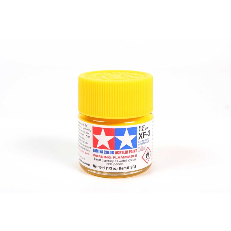 Acrylic Mini XF3 Flat Yellow - TAM81703