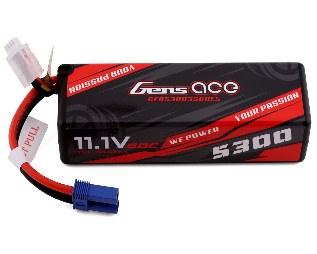 Gens Ace 3s LiPo Battery 60C (11.1V/5300mAh) w/EC5 Connector - GEA53003S60E5