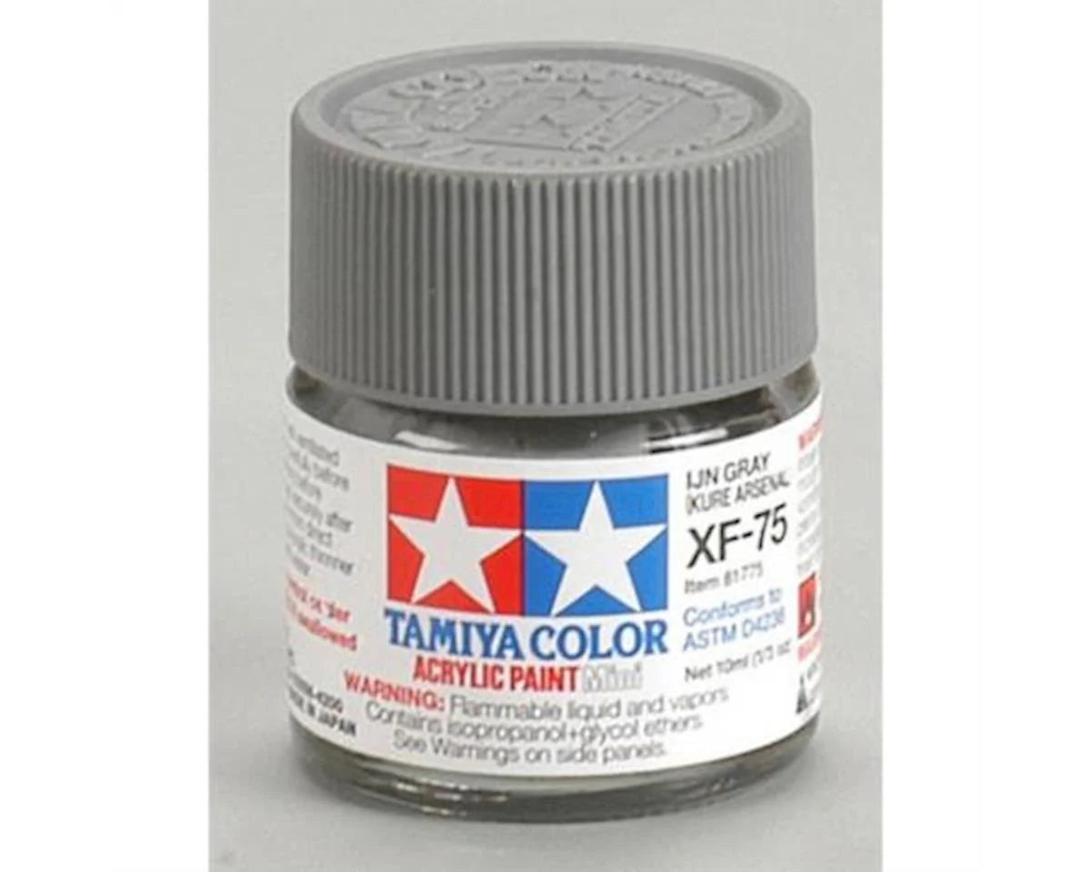 Tamiya XF-75 Flat IJN Grey Acrylic Paint (10ml) - TAM81775