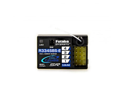 Futaba R334SBS-E T-FHSS SR S.Bus2 4-Channel 2.4GHz Receiver (Electric Models Only) - FUT01102152-3