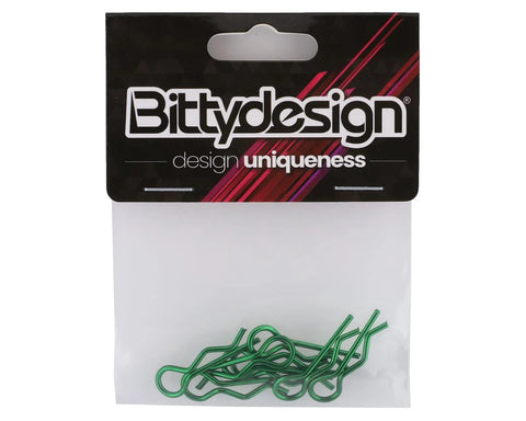 Bittydesign 1/8 Body Clips Green - BDYBC-88GR