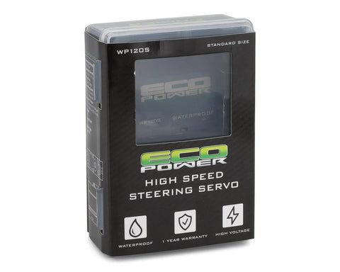 EcoPower WP120S Coreless Waterproof High Speed Metal Gear Digital Servo High Voltage - ECP-120S