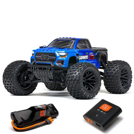 1/10 Granite 4X2 Boost Mega 550 Brushed Monster Truck RTR with Battery & Charger, Blue - ARA4102SV4T2