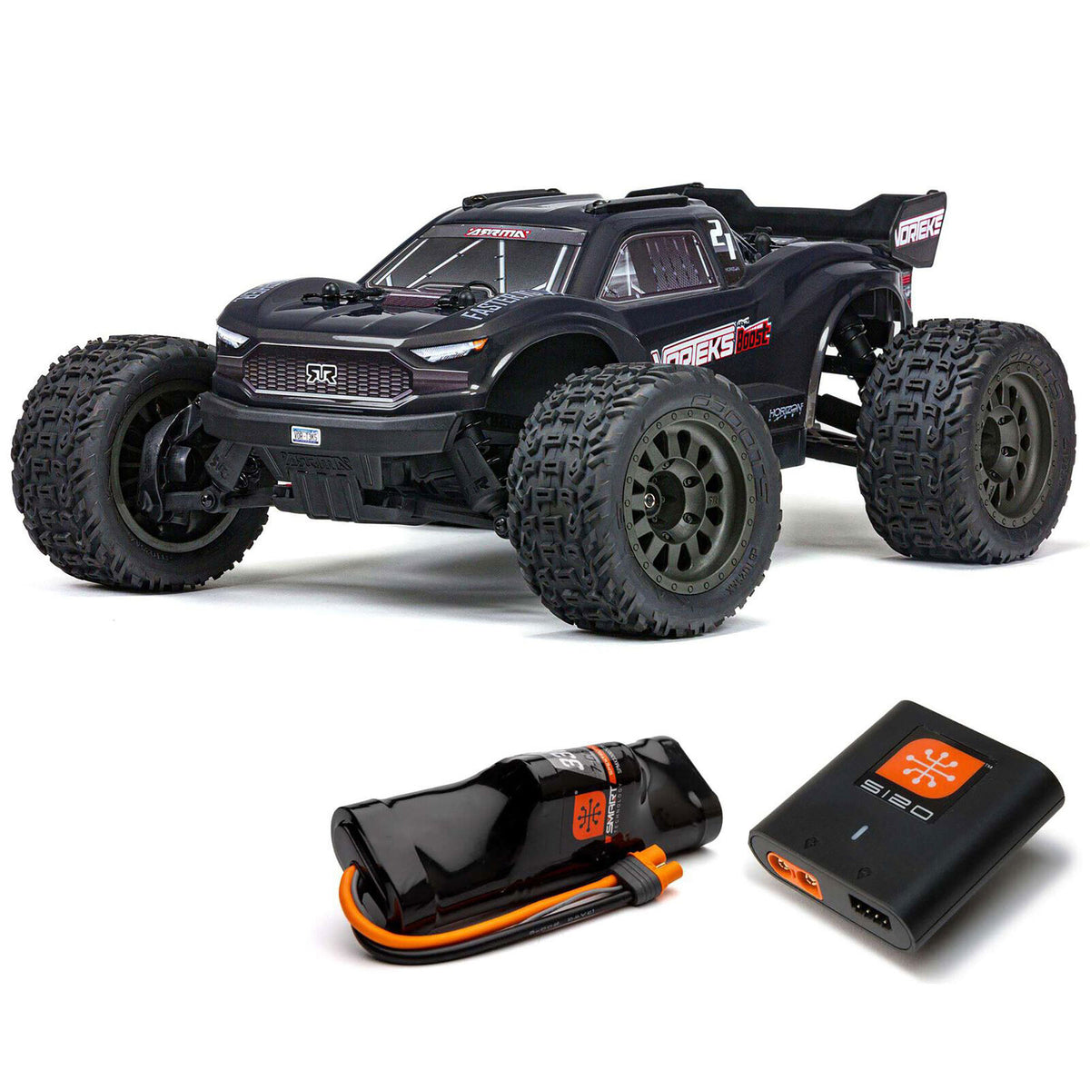 1/10 VORTEKS 4X2 BOOST MEGA 550 Brushed Stadium Truck RTR with Battery & Charger - ARA4105SV4T1