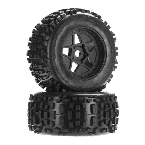 1/8 dBoots Backflip Monster Truck 6S Front/Rear 2.8 Pre-Mounted Tires, 17mm Hex (2)