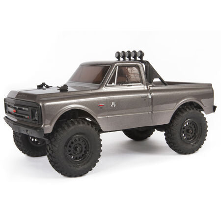 1/24 SCX24 1967 Chevrolet C10 4WD Truck Brushed RTR, Silver - AXI00001T2