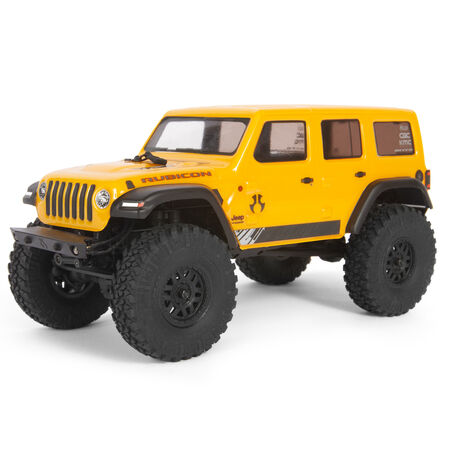 1/24 SCX24 2019 Jeep Wrangler JLU CRC 4WD Rock Crawler Brushed RTR, Yellow - AXI00002V2T2