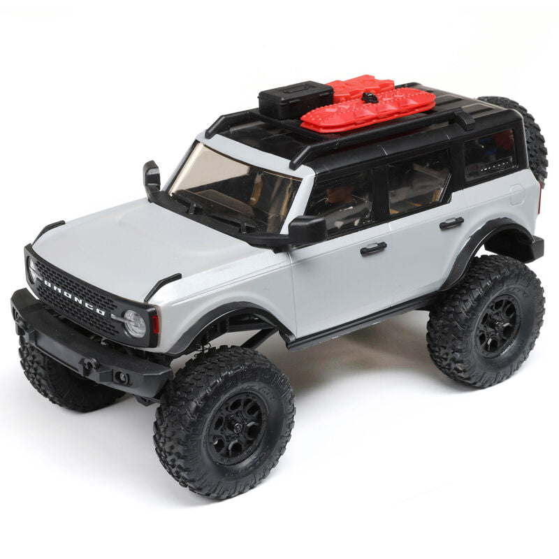 1/24 SCX24 2021 Ford Bronco 4WD Truck Brushed RTR, Grey - AXI00006T2