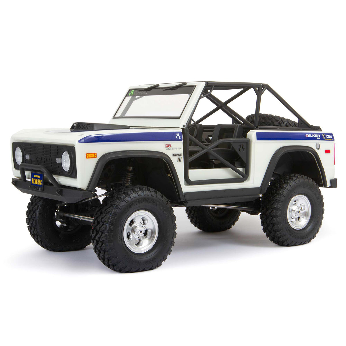 1/10 SCX10 III Early Ford Bronco 4WD RTR White - AXI03014T2