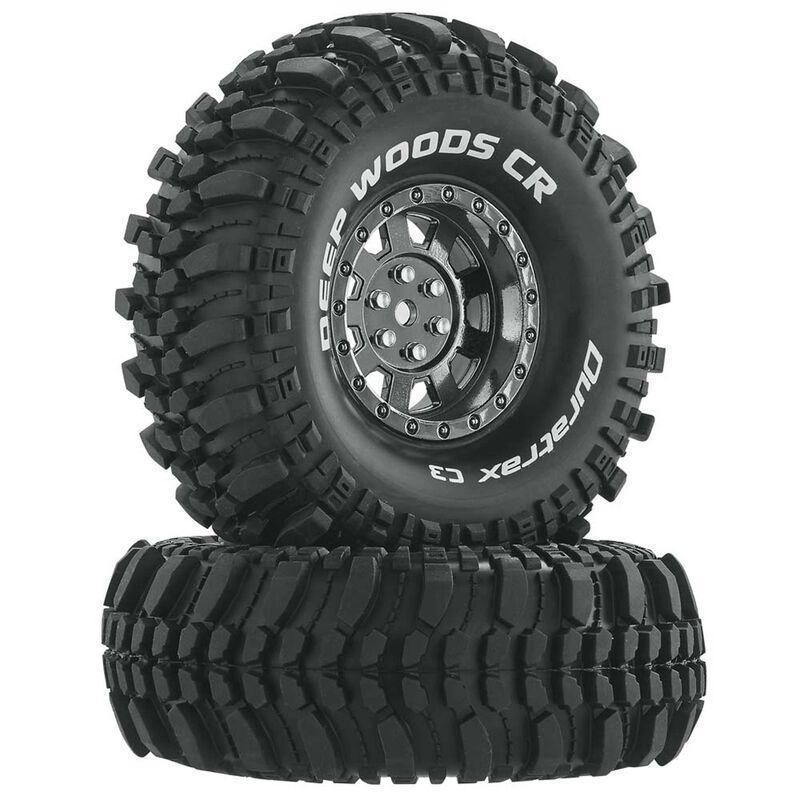 Deep Woods CR C3 Mounted 1.9" Crawler Tires, Chrome (2)