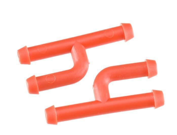 Dubro In-Line Fuel Connector w/Plug Red (2)